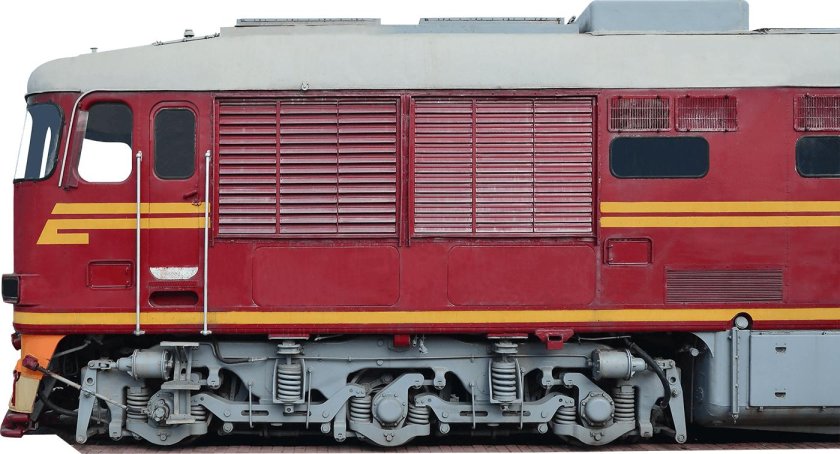 Поезд сбоку