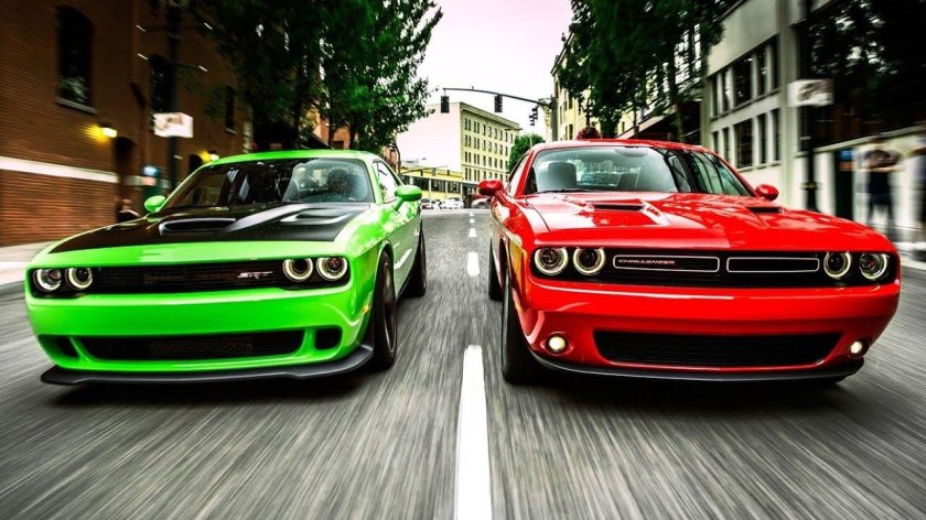 Dodge Challenger srt 4к
