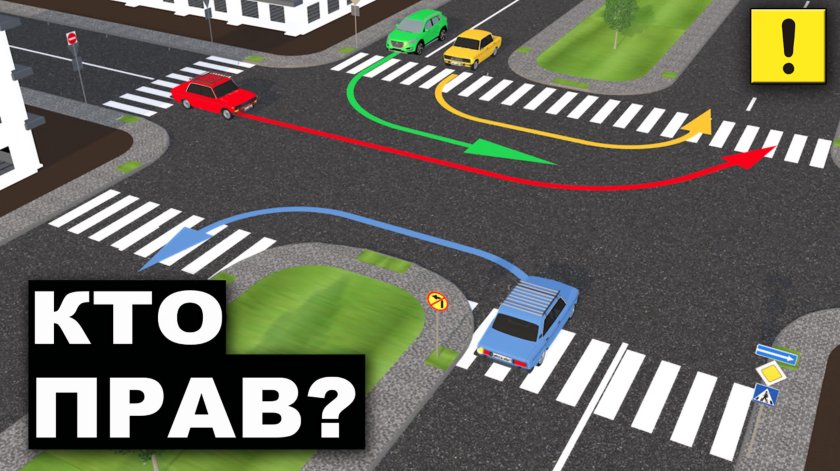 Перестроение на перекрестке