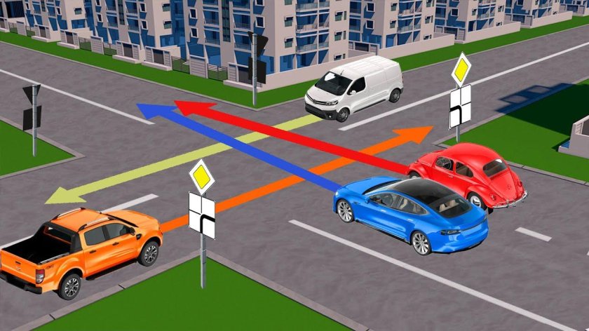 Кто проедет перекресток первым