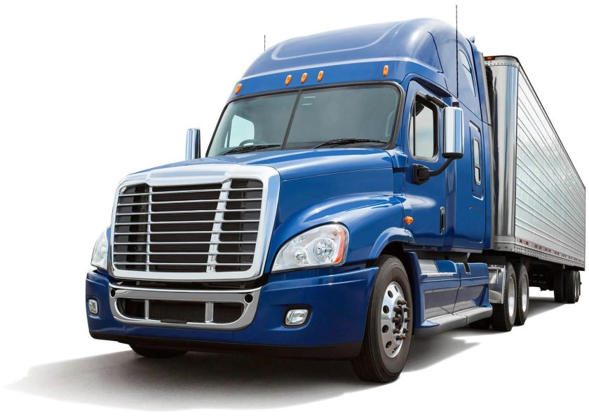 Синий грузовик