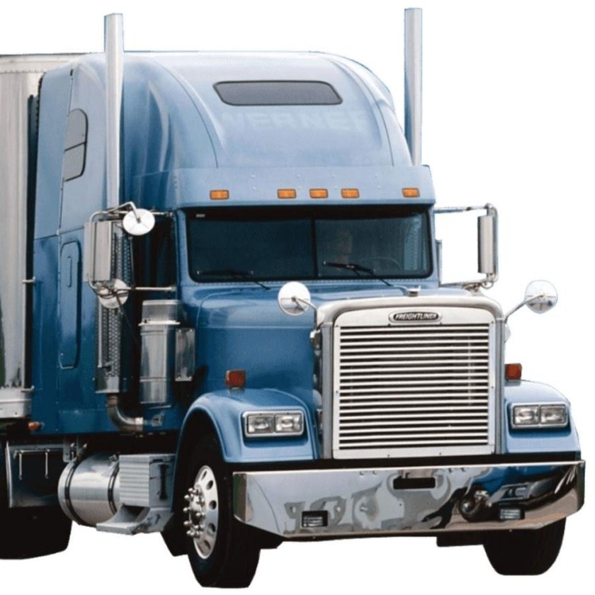 Фредлайнер на белом фоне