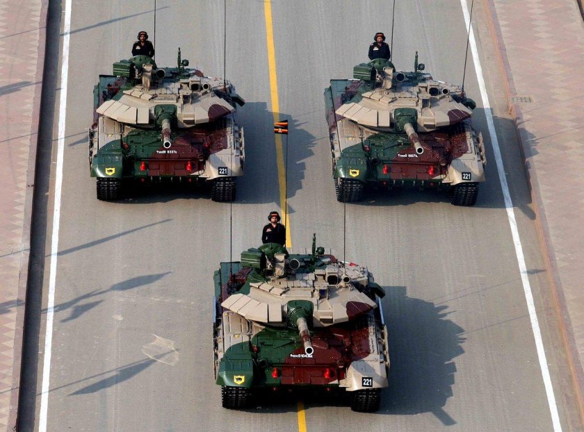 Танки в Индии т-90