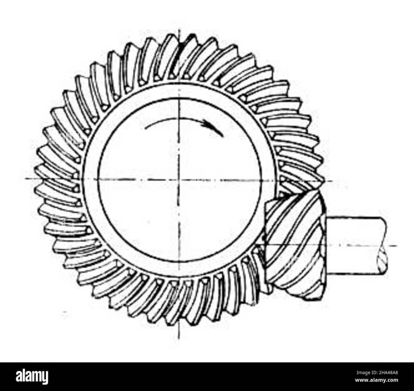 Гипоидная передача схема