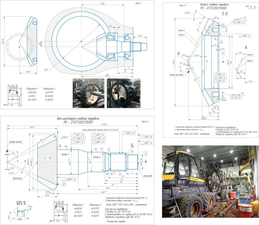 Гипоидная передача чертеж