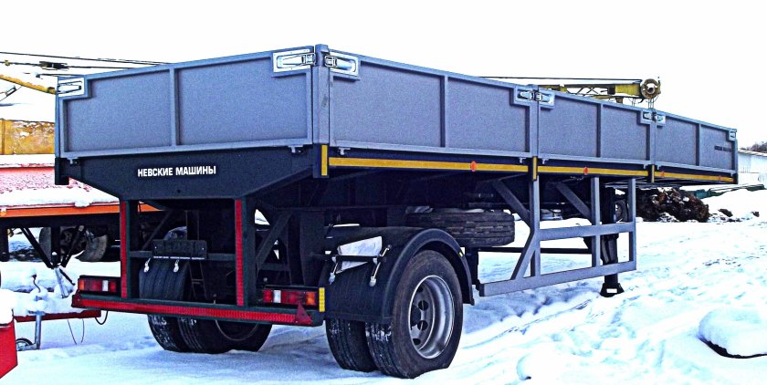 МАЗ-938020-012 полуприцеп бортовой тентованный одноосный