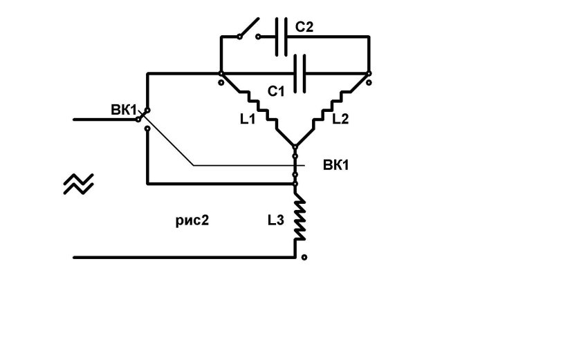 Самозапитка асинхронного двигателя схема