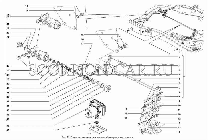 УАЗ Патриот 3163 тормозная система