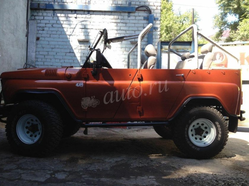 УАЗ кабриолет зеленый 244