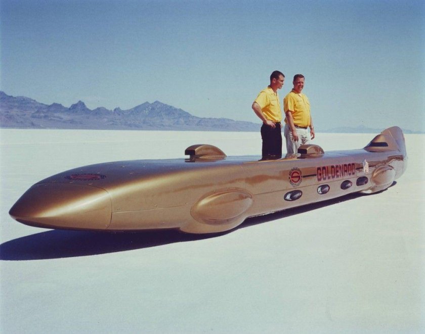 Summers brothers Goldenrod Bonneville Race car, 1965