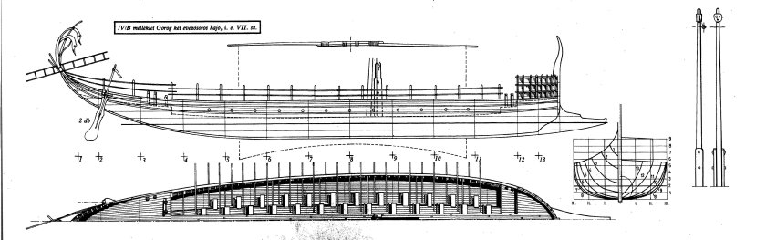 Греческая бирема модель