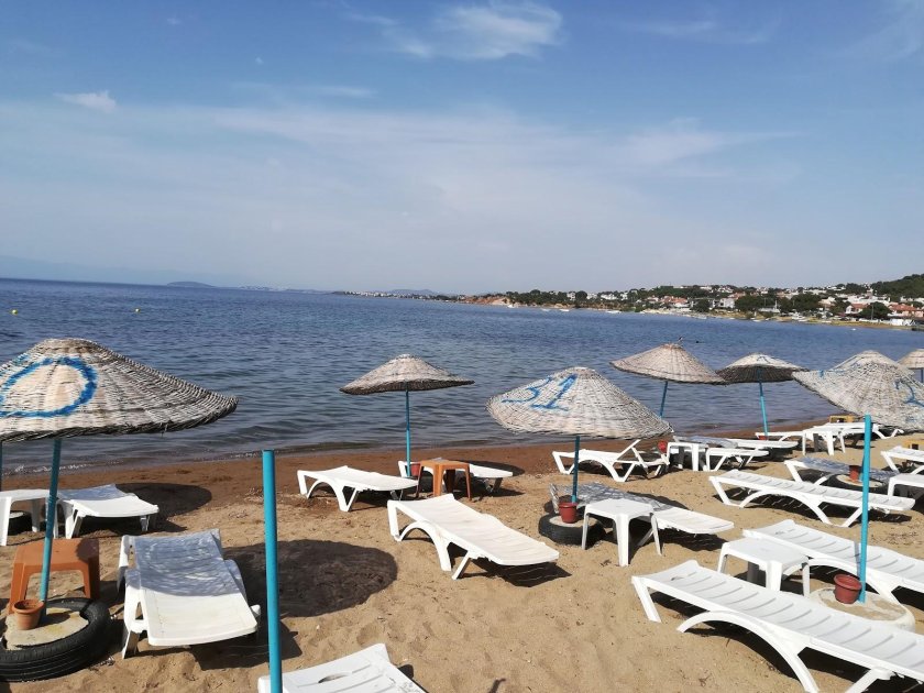 Пляж САРЫМСАКЛЫ Турция Айвалык