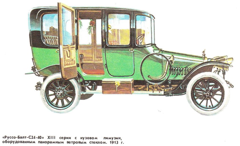 Автомобили 1915 года завода «Руссо-Балт"