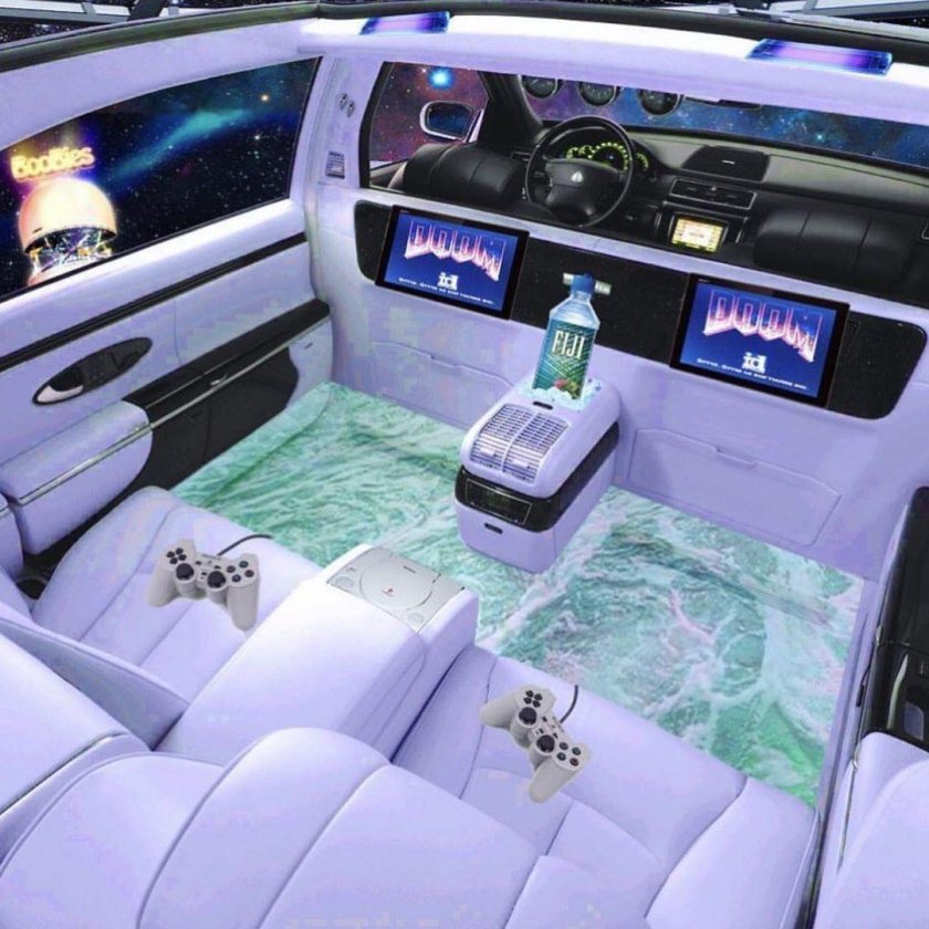 Богатый салон машины