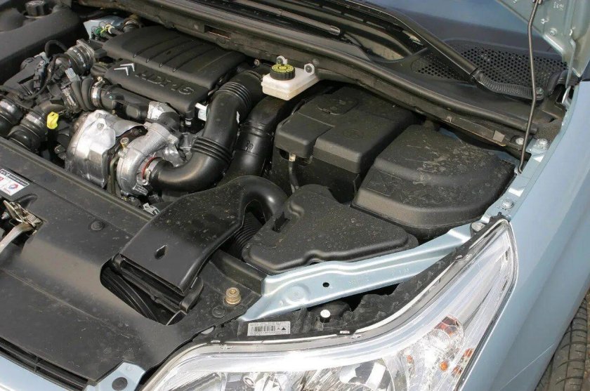 Моторный отсек Ситроен с4