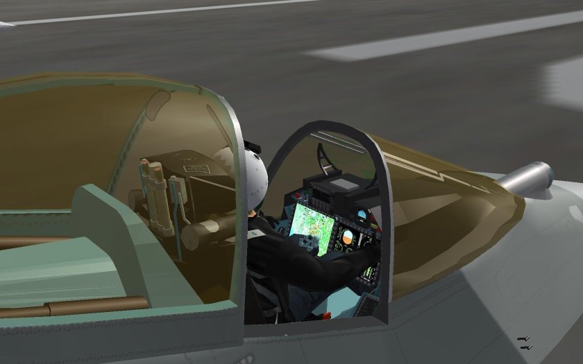 Кабина самолета Су 57