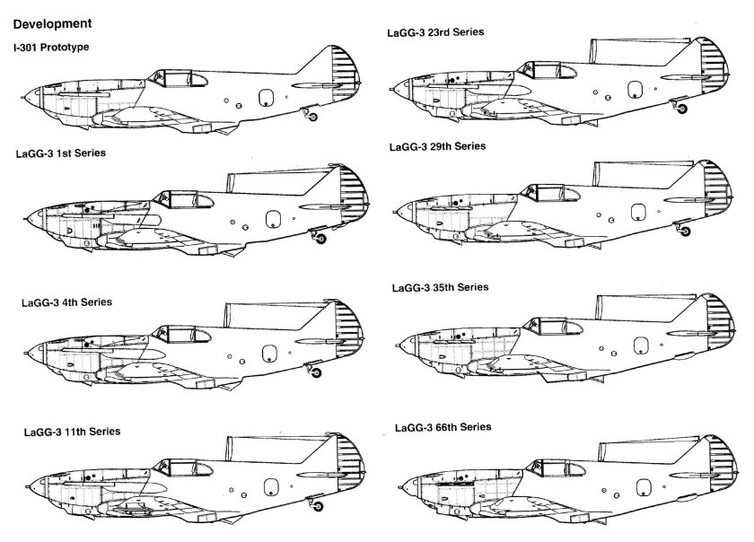 ЛАГГ 3 самолет чертеж