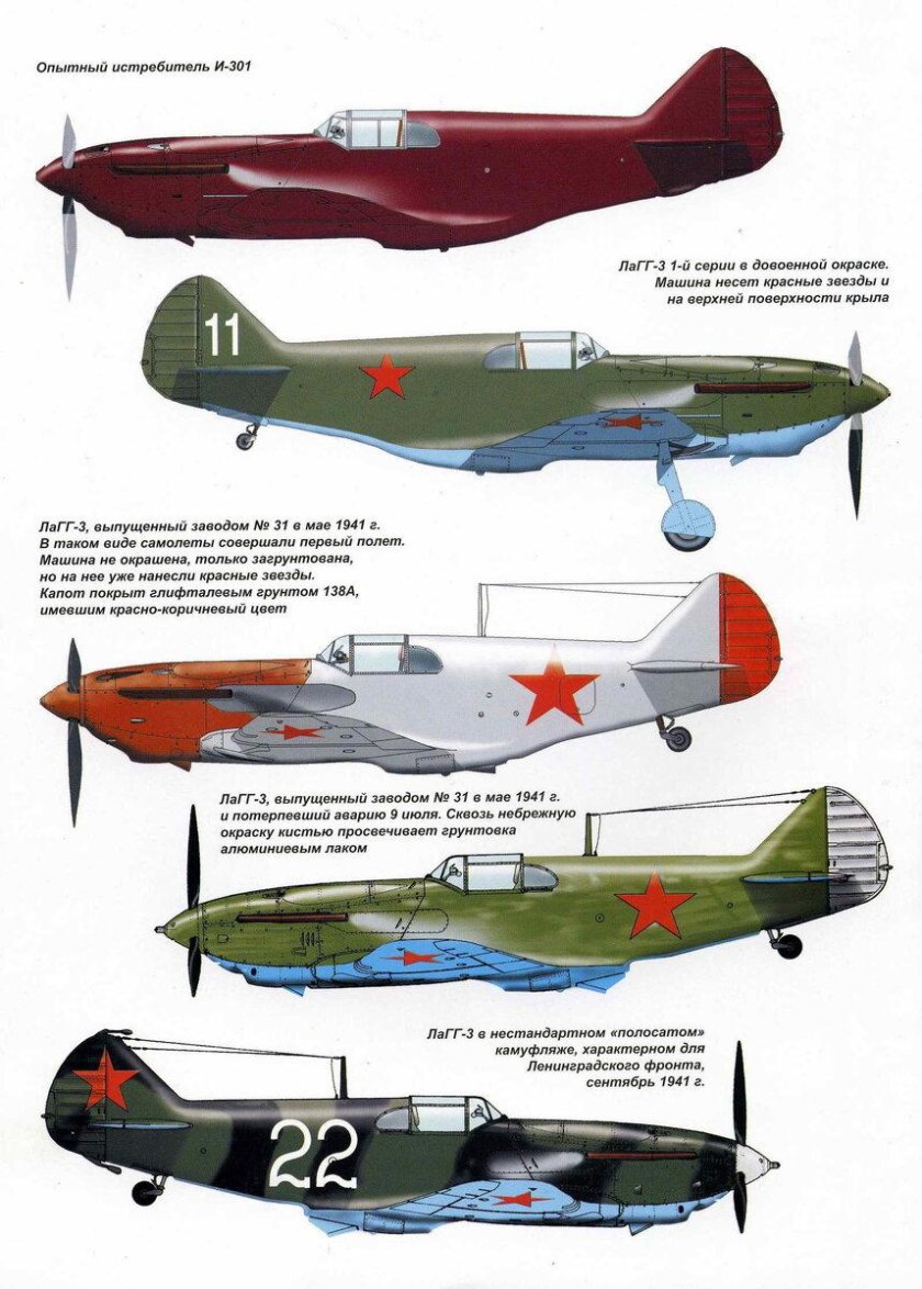 Окраски самолета ЛАГГ-3