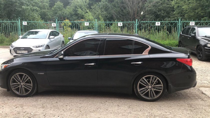 Инфинити q50 черная тонированная