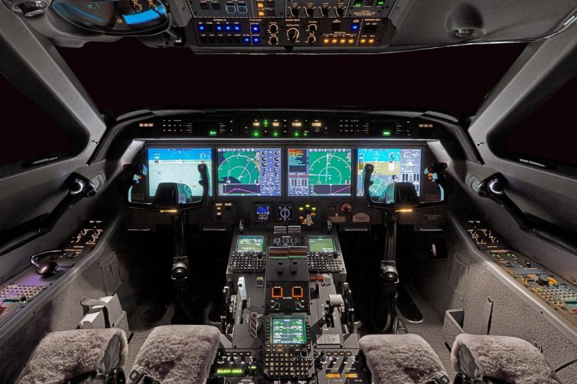 Самолёт Гольфстрим 450 кабина