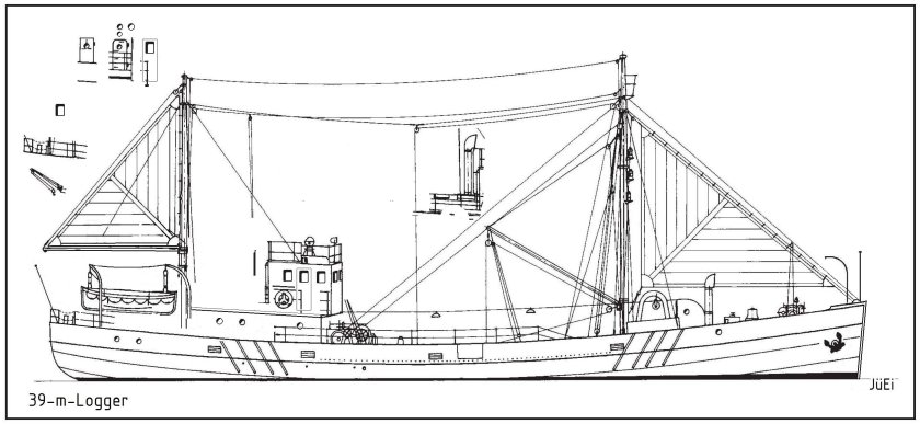 Малый рыболовный сейнер МРС-150 чертеж