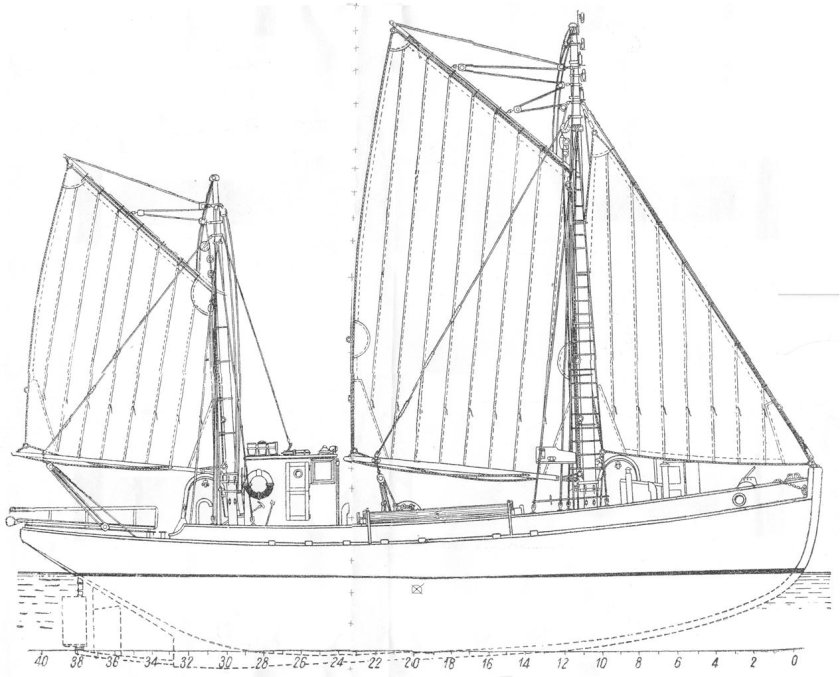 Шхуна Александр Ковалевский парусно-моторная