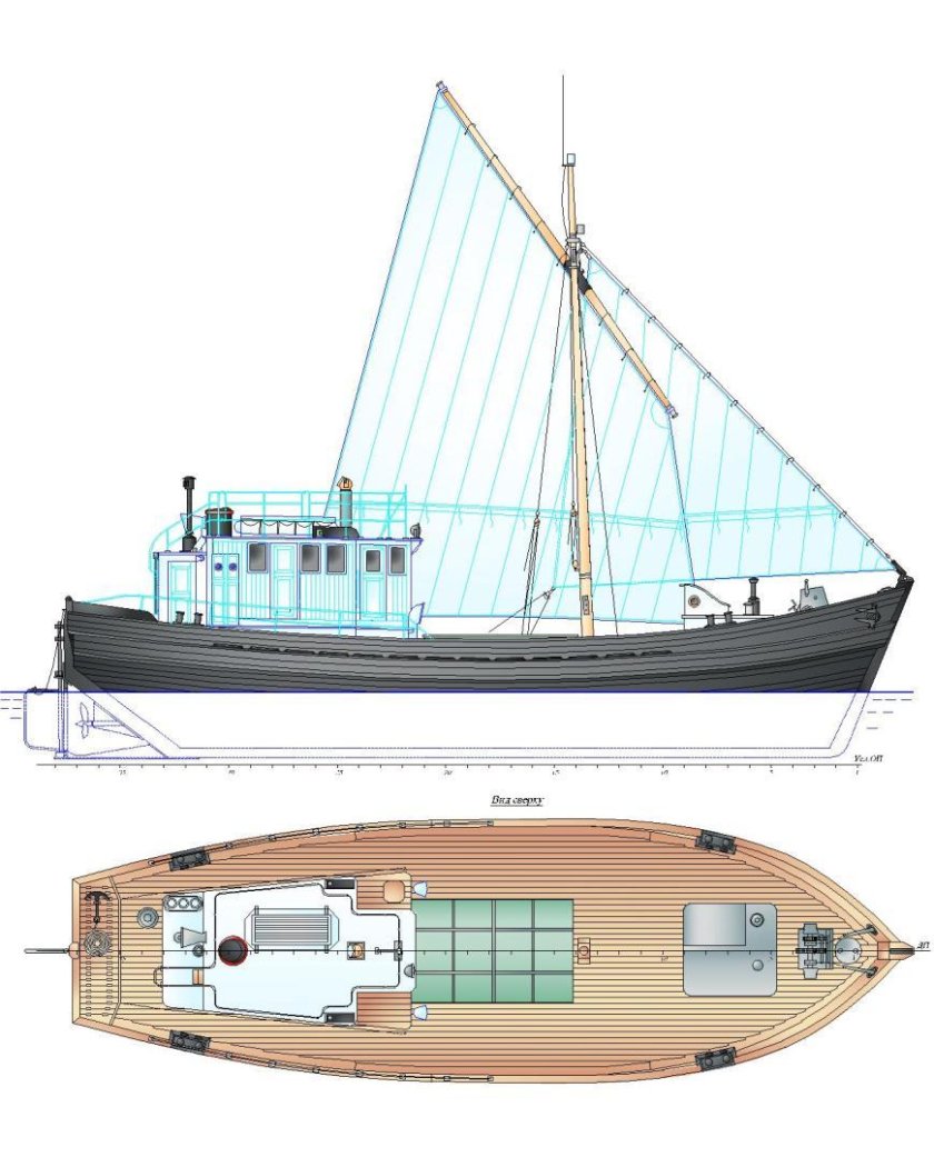 Парусно-моторные яхты 19 века