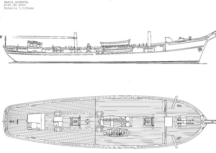 Рыболовный бот Скулте чертеж