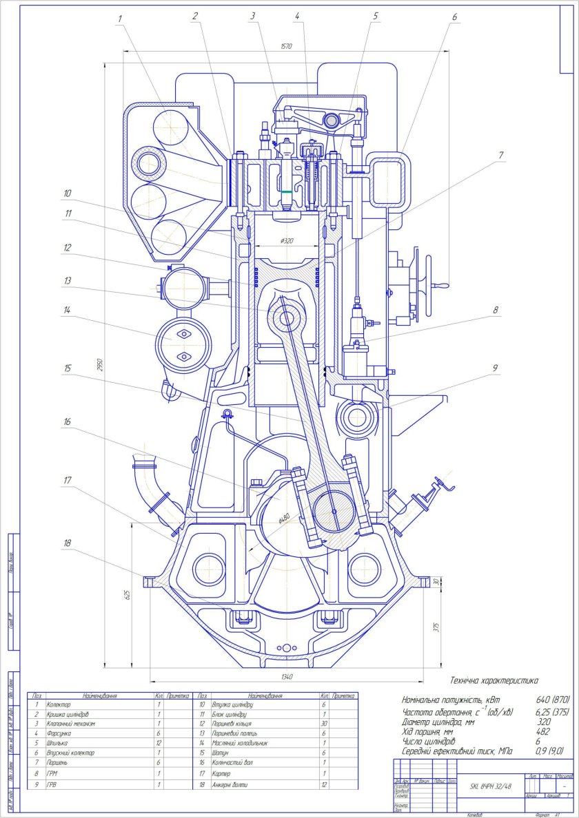 Судовой дизель 6 НВД 48