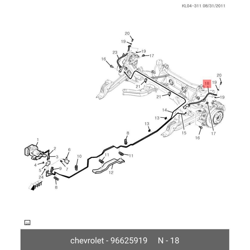Тормозная система Шевроле Каптива с100