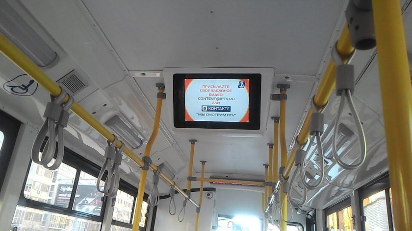 Мониторы в общественном транспорте