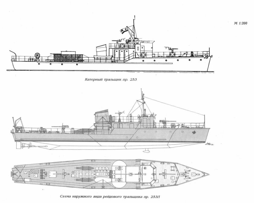 Рейдовый тральщик "пр.255" .
