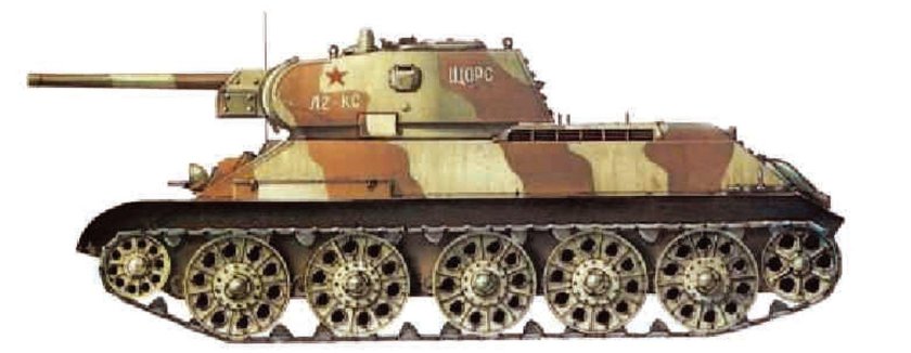 Танк т-34 76 сбоку