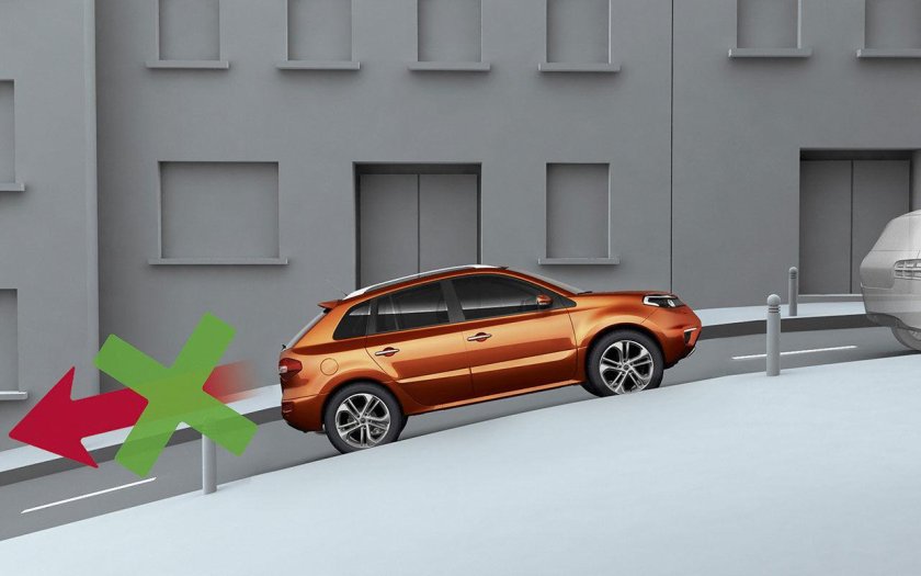 Автомобиль на уклоне