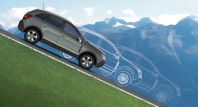 Автомобиль на уклоне