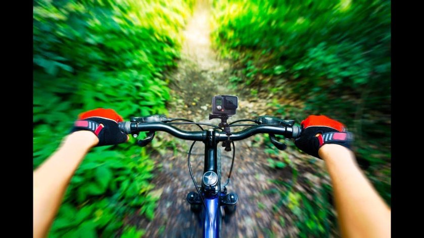 Велосипед вид от первого лица