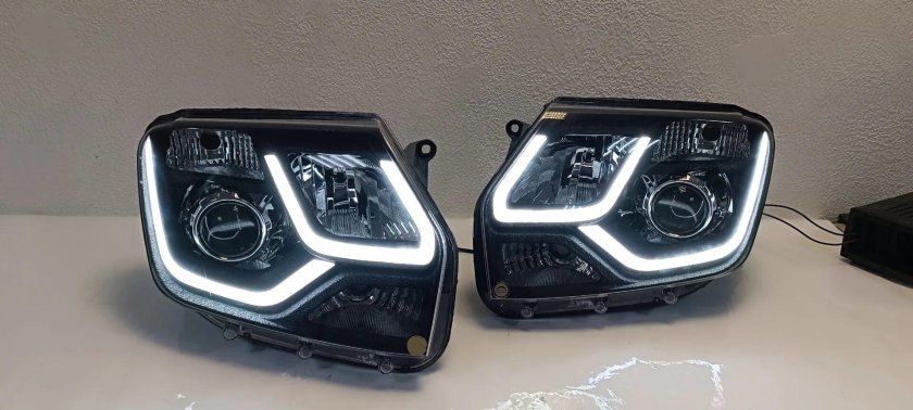 Фары на Дастер тюнингованные