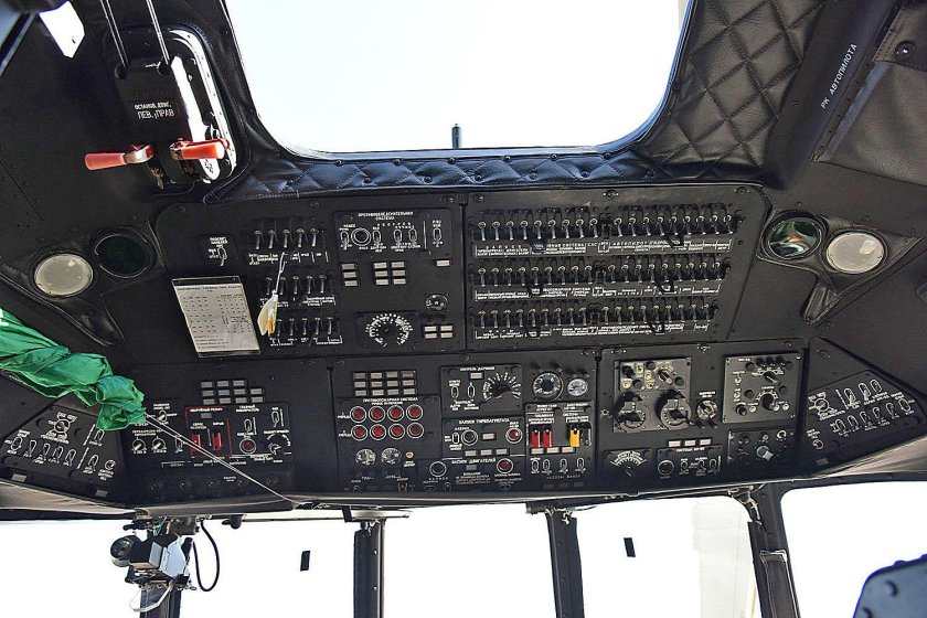 Интерьер кабины боевого ударного вертолета ми 28