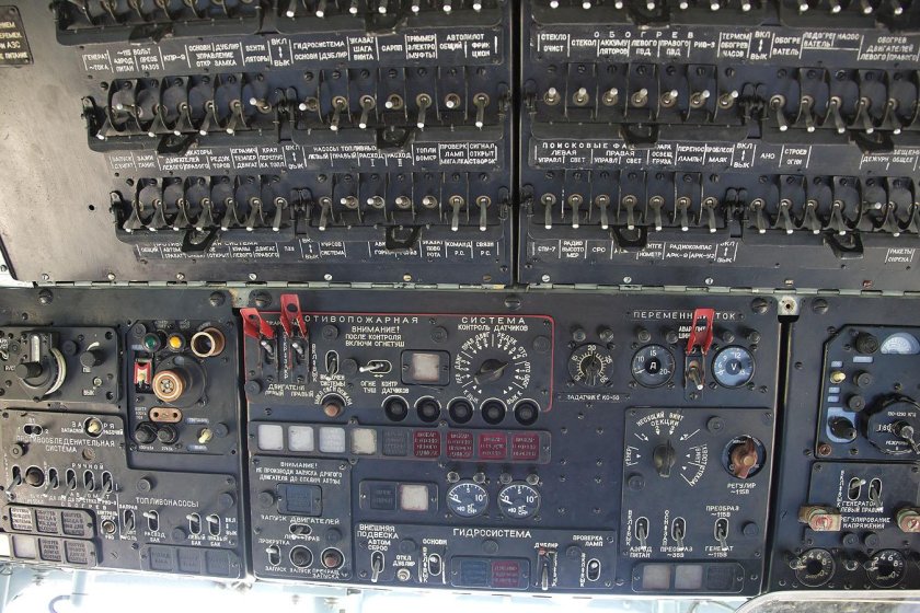 Приборная панель вертолета ми-8