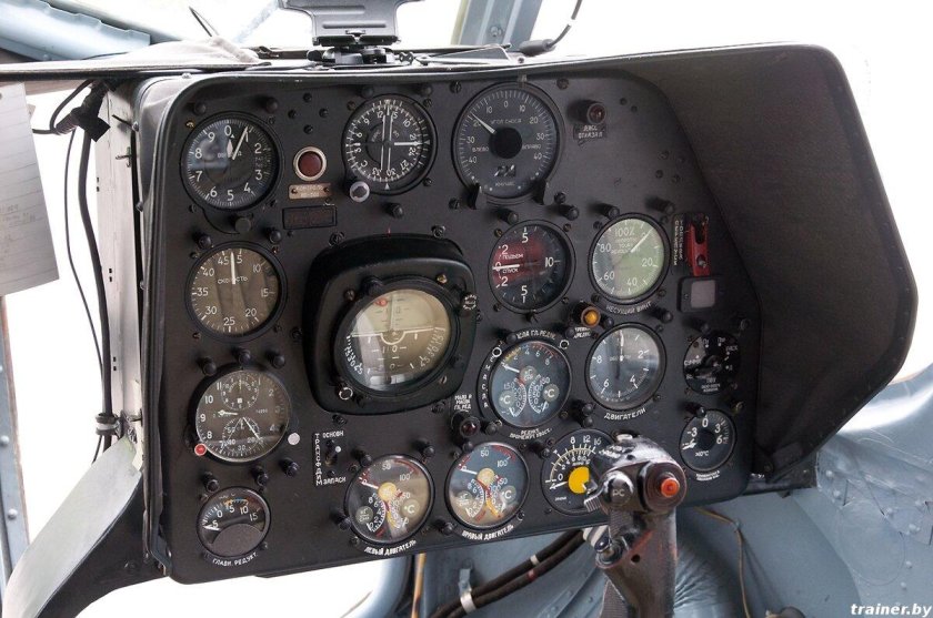 Приборная панель вертолета ми-8