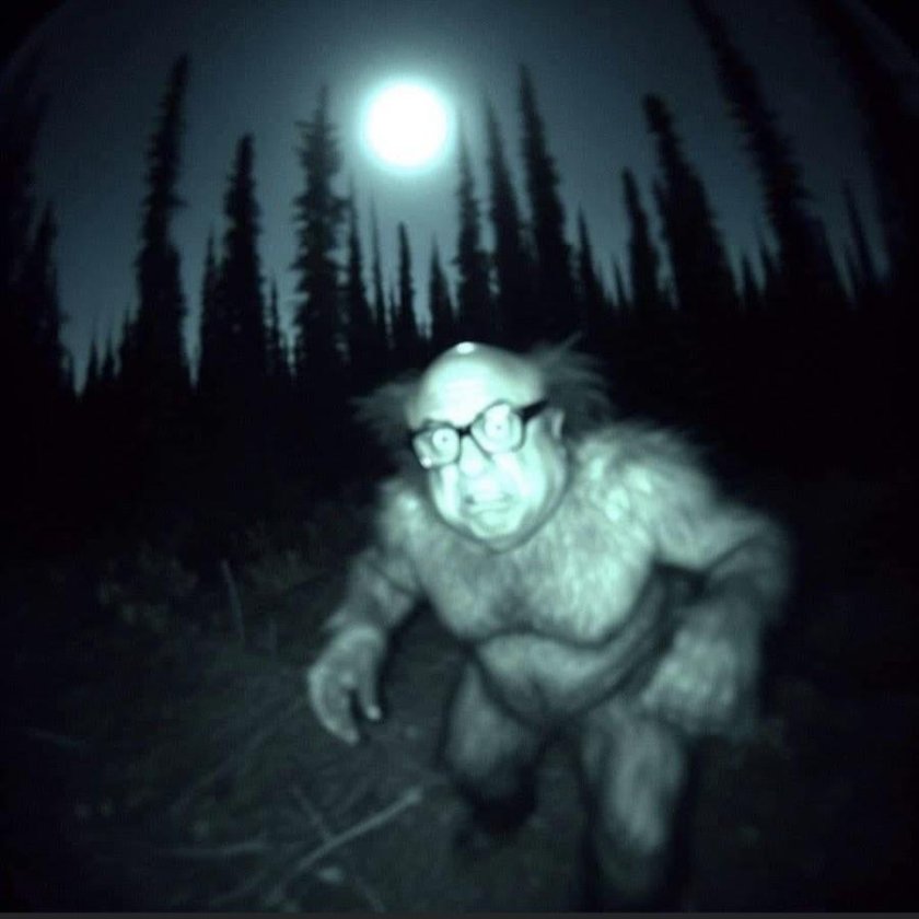 Йети в лесу