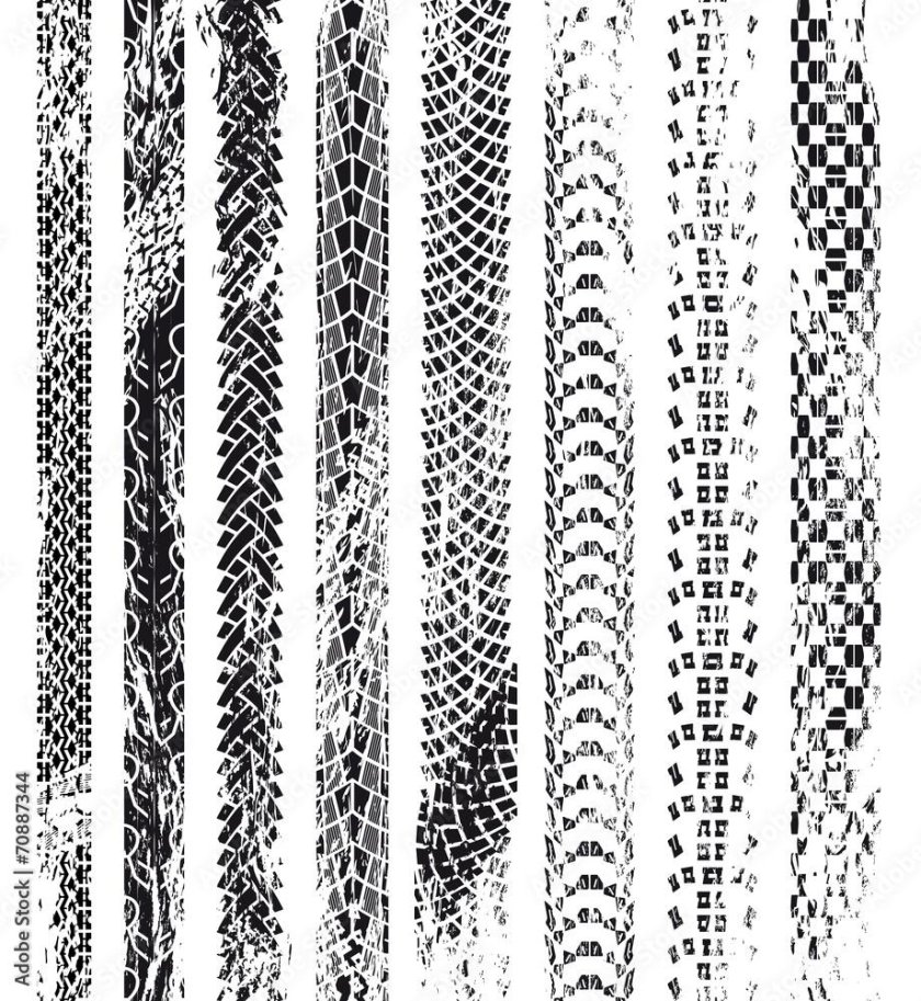 Следы шин велосипеда