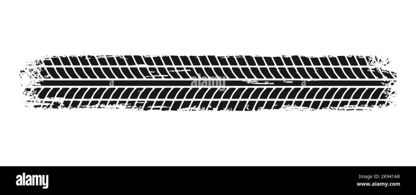 След от колеса вектор