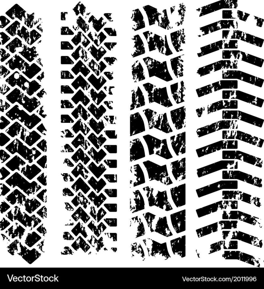 Отпечаток протектора шины