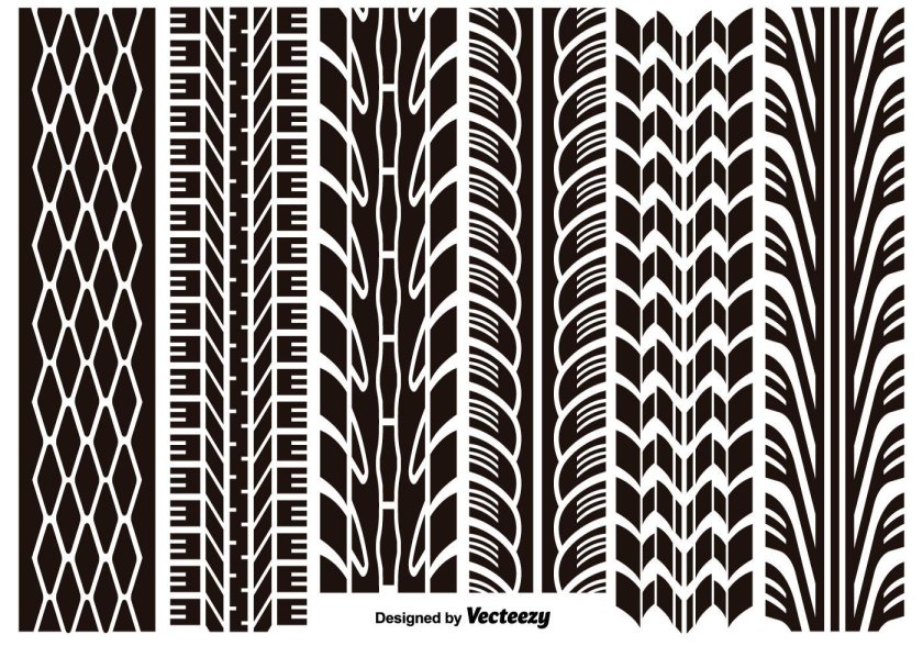 Отпечаток протектора шины