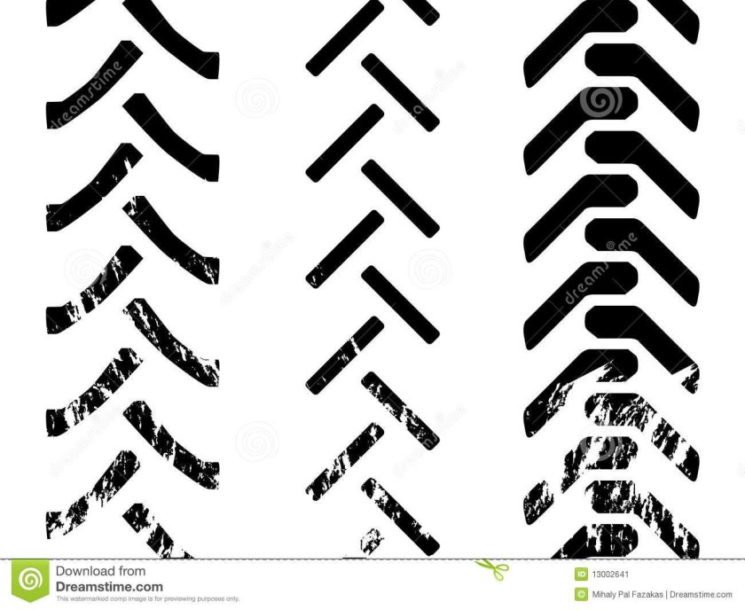 След от протектора тракторный вектор