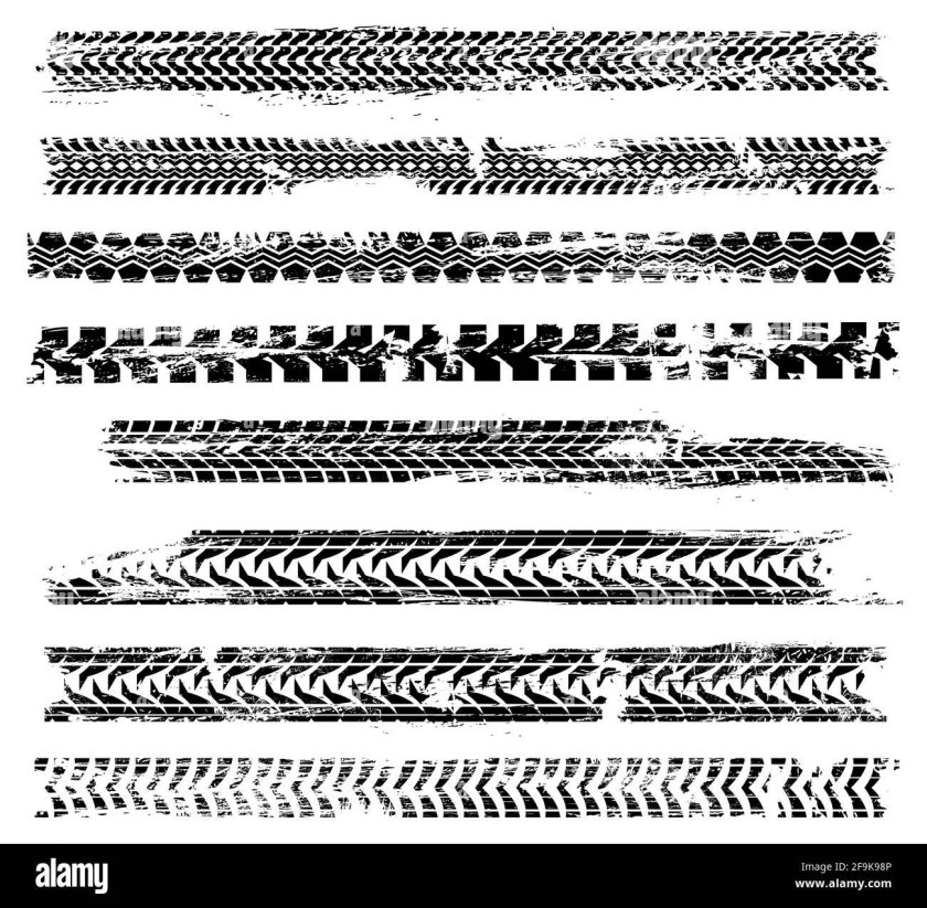 Следы от шин