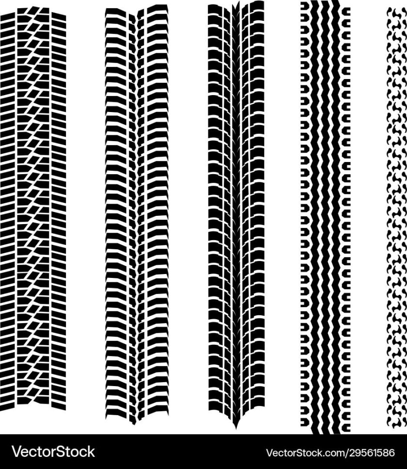 Следы от шин