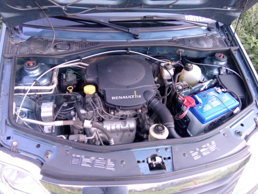 Подкапотка Рено Логан 1.4