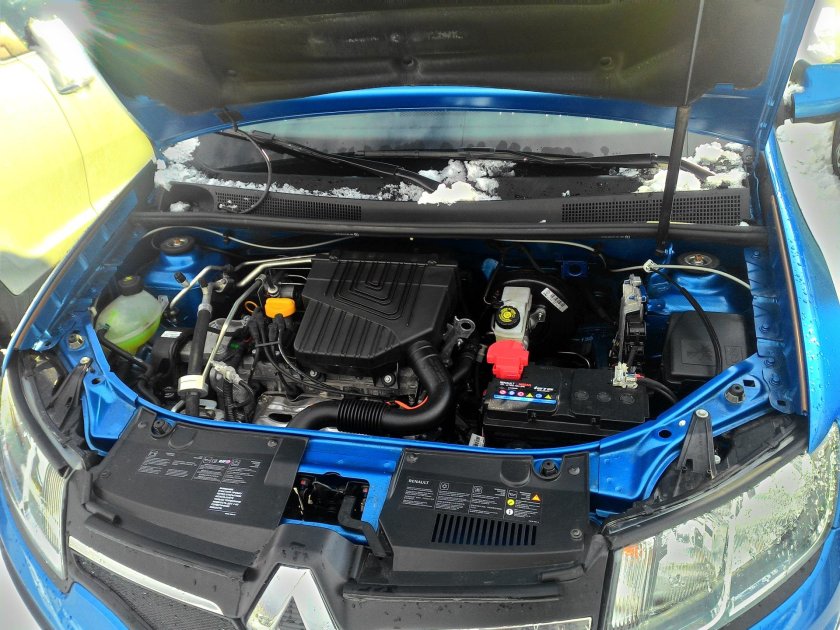 Рено Логан 2010 подкапотка